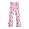 thumbnail image 1 of Ruyang Girls Polka Dot Flare Leggings Kids Cute Slim Pants Thin Cotton High Waist Bell Bottoms Soft Stretchy Trousers, 1 of 5