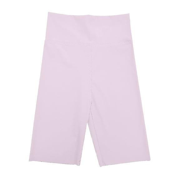 Ruyang Girls Solid Anti Slip Yoga Shorts Soft Pull-On Biker Shorts Stretchy Under Dress Daily Bottoms Short Leggings