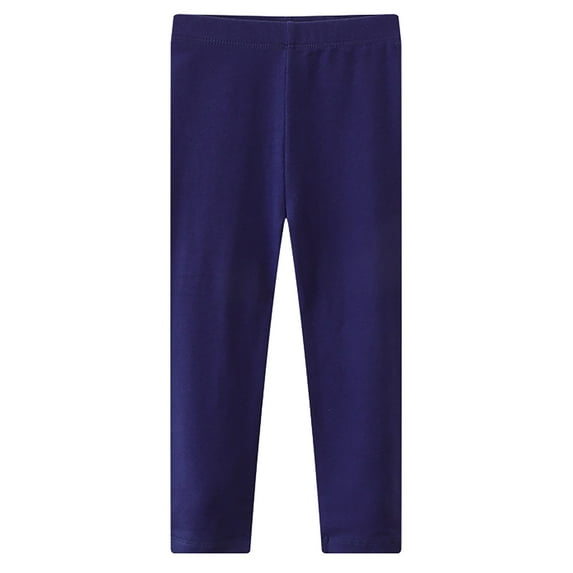 Ruyang Girls Solid Color Ankle Length Leggings Comfortable Stretchy Soft High Waist Leggings Tights Pants for Girls