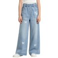 thumbnail image 1 of Ruyang Girls Star Patch Jeans Cute Wide Leg Y2K Loose Denim Pants Teens Baggy Elastic High Waist Jeans Preppy Trousers, 1 of 7