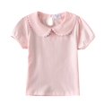 thumbnail image 1 of Ruyang Girls Summer T Shirt Small Lace Short Sleeve Lapel Short Sleeve Solid Color For Girls Outdoor Summer Tops, 1 of 7