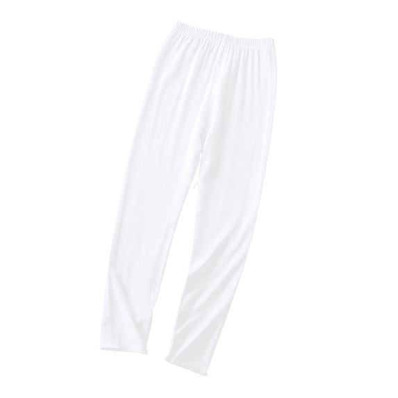 Ruyang Girls Thin Leggings Solid Color Basic Ankle Length Bottoming Pants Soft Ruffle Footless Stretchy Tights for Kids Baby