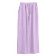 thumbnail image 1 of Ruyang Girls Wide Leg Pants Elastic High Waisted Casual Trousers Flowy Palazzo Pants Summer Fall Clothes for Kids Pants, 1 of 7