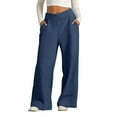 thumbnail image 1 of Ruyang Girls Wide Leg Sweatpants High Waisted Straight Leg Athletic Pants Kids Plain Baggy Joggers Elastic Waist Trousers, 1 of 8