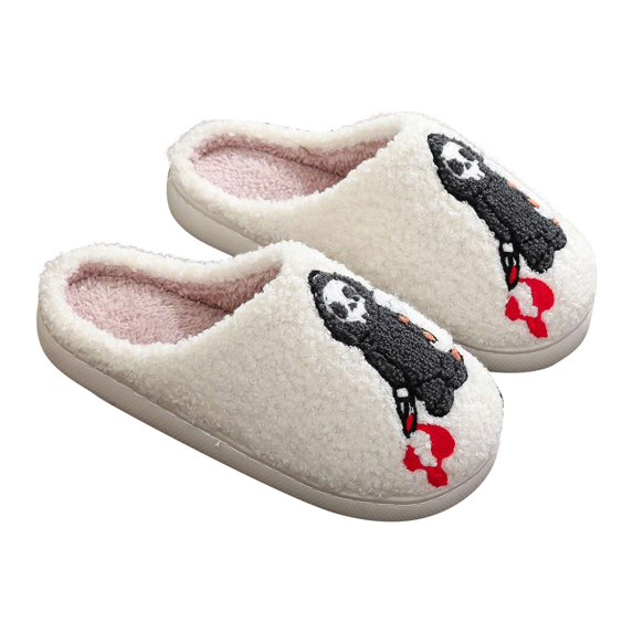 Ruyang Halloween Christmas Slippers Holiday Slipper House Shoes Home Slipper for Women Fuzzy Outdoor Indoor Bedroom Slippers Slippers Women Slides
