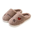 thumbnail image 1 of Ruyang Halloween Slippers for Women Men, Soft Plush Fuzzy Winter Holiday Slippers, Retro Cozy House Slippers, Christmas Indoor Shoes, 1 of 4