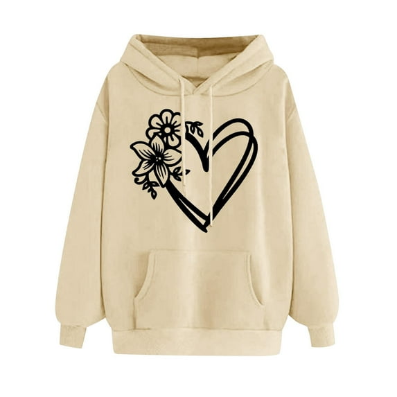 Ruyang Hoodies for Women Fashion Split Hem Drawstring Casual Long Sleeve Sweatshirts Tops with Pockets Womens Winter Coats