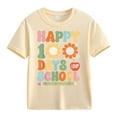 thumbnail image 1 of Ruyang Kids 100 Days of School Shirts 100 Days Celebration Tshirt Toddler Funny Letter Print Tee Top Boys Girls Outfits, 1 of 1