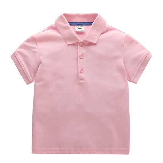Ruyang Kids Boy Girl Solid Casual Short Sleeve Shirt Pullover Tops Cute Shirts Toddlers Tops Toddler boy Dress Shirt