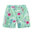 thumbnail image 1 of Ruyang Kids Boys' Beach 𝗧runk Toddler Swim Shorts Love and Flowers Patterned Boardshorts Beach Shorts Adjustable Waist, 1 of 7