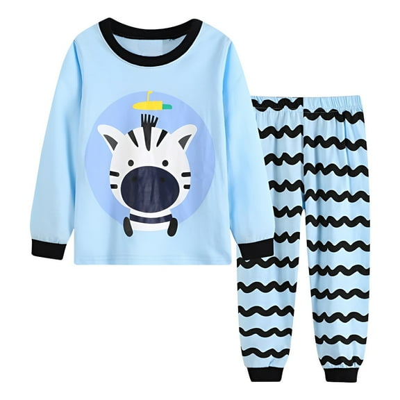 Ruyang Kids Boys Dinosaur Clothing Set Baby Cute Animal Graphic Striped Outfits 2 Piece Long Sleeve Shirts Pants Sets Winter Clothes