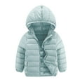 thumbnail image 1 of Ruyang Kids Boys Girls Padded Puffer Jackets Lightweight School Down Quilted Coat Fall Winter Warm Zipper Hooded Outwear, 1 of 9
