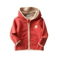 thumbnail image 1 of Ruyang Kids Boys Girls Polar Fleece Jacket Baby Cute Animals Graphic Zip Up Hooded Coat Fall Winter Warm Fuzzy Outwear, 1 of 6