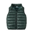 thumbnail image 1 of Ruyang Kids Boys Girls Quilted Puffer Vest Lightweight Sleeveless Zip Up Down Jacket Fall Winter Warm Soft Mock Neck Coat, 1 of 4