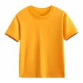 thumbnail image 1 of Ruyang Kids Cotton T-Shirt Loose Fit Short Sleeve Shirt Unisex Boy Girl Crew Neck Casual Basic Tee Top Cute Summer Undershirts, 1 of 6