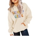 thumbnail image 1 of Ruyang Kids Girls 2nd Grade Back to School Hoodies Boys Preppy First Day of School Sweatshirts Soft Cute Pullover Hoodie, 1 of 7