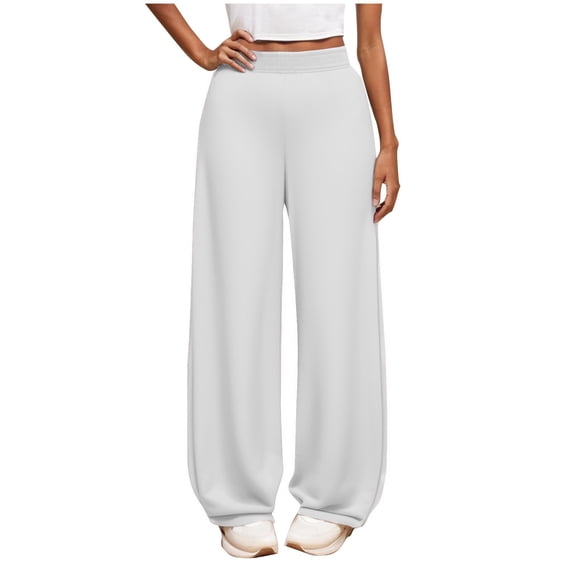 Ruyang Kids Girls Barrel Wide Leg Sweatpant Kids Elastic Waist Straight Leg Baggy Sweatpants for Teens Fall Athletic Clothes