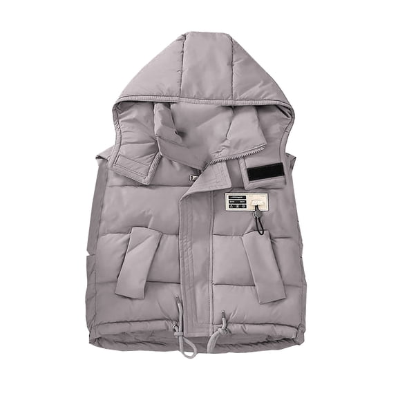 Ruyang Kids Girls Boys Puffer Vest Sleeveless Water-proof Hooded Down Jackets Lightweight Thick Warm Zip Quilted Gilet