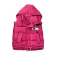 thumbnail image 1 of Ruyang Kids Girls Boys Puffer Vest Sleeveless Water-proof Hooded Down Jackets Lightweight Thick Warm Zip Quilted Gilet, 1 of 3
