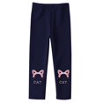 thumbnail image 1 of Ruyang Kids Girls Fleece Lined Leggings with Cute Bunny Graphic Winter Thermal Tights Warm Soft Cotton Ballet Pantyhose, 1 of 4