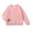 thumbnail image 1 of Ruyang Kids Sweatshirts Fall Crew Neck Casual Pullover Sweatshirts Long Sleeve Plain Cotton Boys Girls Tops Clothes Soft Comfy, 1 of 5