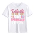 thumbnail image 1 of Ruyang Kids Toddler Little Boys Girls 100 Days of School T-Shirt with Ice 𝐂ream Print School Celebration Student Shirt, 1 of 1