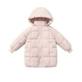 thumbnail image 1 of Ruyang Kids Winter Puffer Coat Baby Boys Girls Padded Warm Quilted Down Parka Lightweight Mock Neck Zip Up Hooded Jacket, 1 of 4