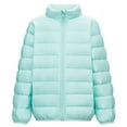 thumbnail image 1 of Ruyang Lightweight Puffer Jacket For Teens Boys Girls Winter Warm Quilted Down Coat Mock Neck Zip Up Windproof Outwear, 1 of 4