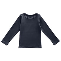 Ruyang Long Sleeve Shirts for Boys School Athletic Tee Toddler Baby Crewneck Basic Layer Top Cotton Thermal T-shirt