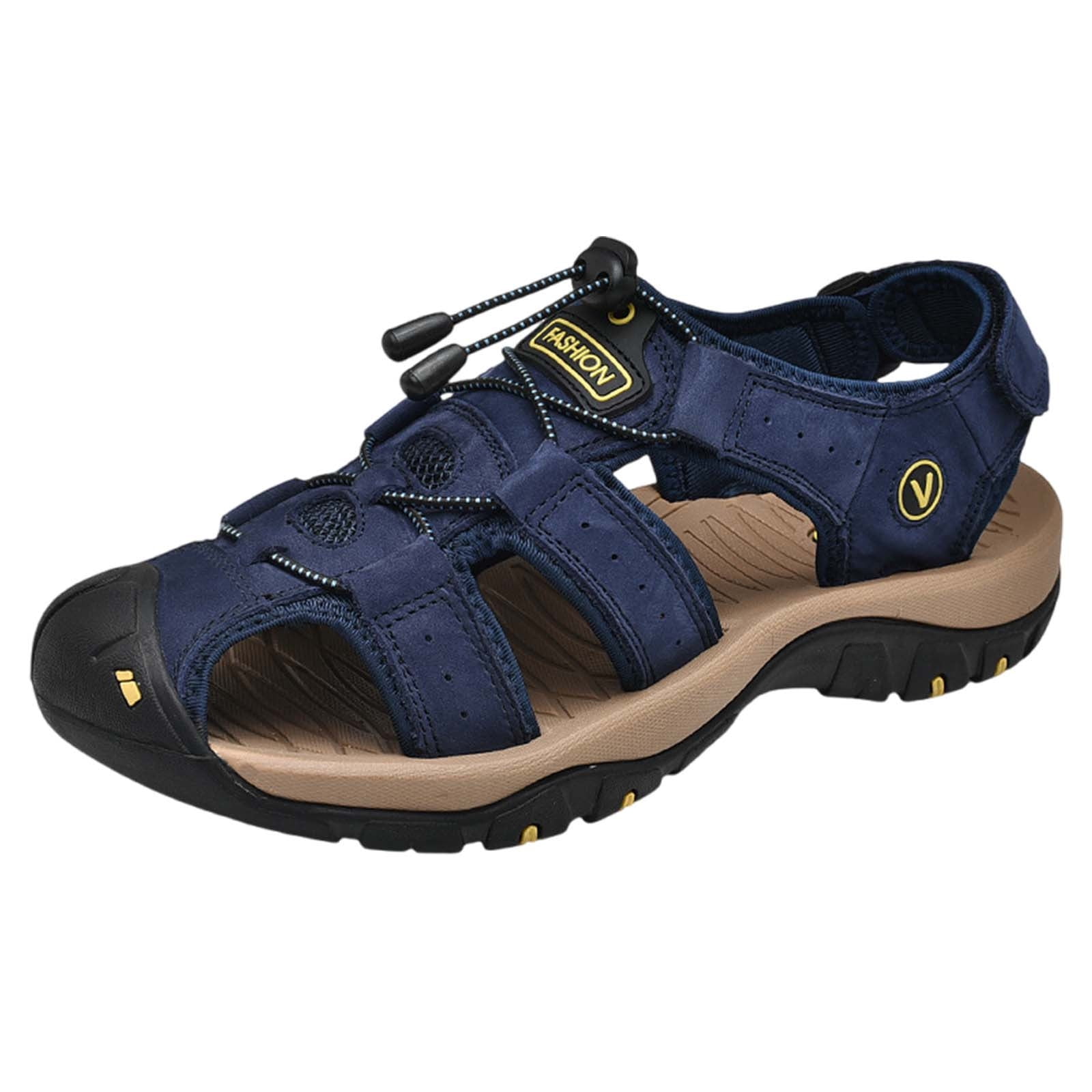 mens rubber beach sandals