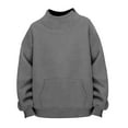 thumbnail image 1 of Ruyang Mock Neck Sweatshirt for Teen Girls Oversized Crewneck Pullover Tops Fall Winter Trendy Hoodies Pockets, 1 of 9