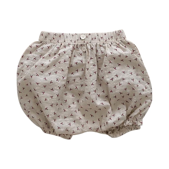 Ruyang New Born Baby Bloomers Toddler Boys Girls Cotton Linen Summer Elastic Waist Casual Pull On Basic Shorts Cute Diaper Cover