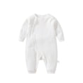 thumbnail image 1 of Ruyang New Born Baby Fall Winter Cotton Jumpsuits Toddler Girls Boys First Birthday Outfit Button Down Long Sleeve Bodysuit, 1 of 3