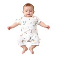 thumbnail image 1 of Ruyang Newborn Baby Romper Cute Animal Print Short Sleeve Jumpsuit Summer Toddler Breathable Crawling Suit 0-24 M, 1 of 4