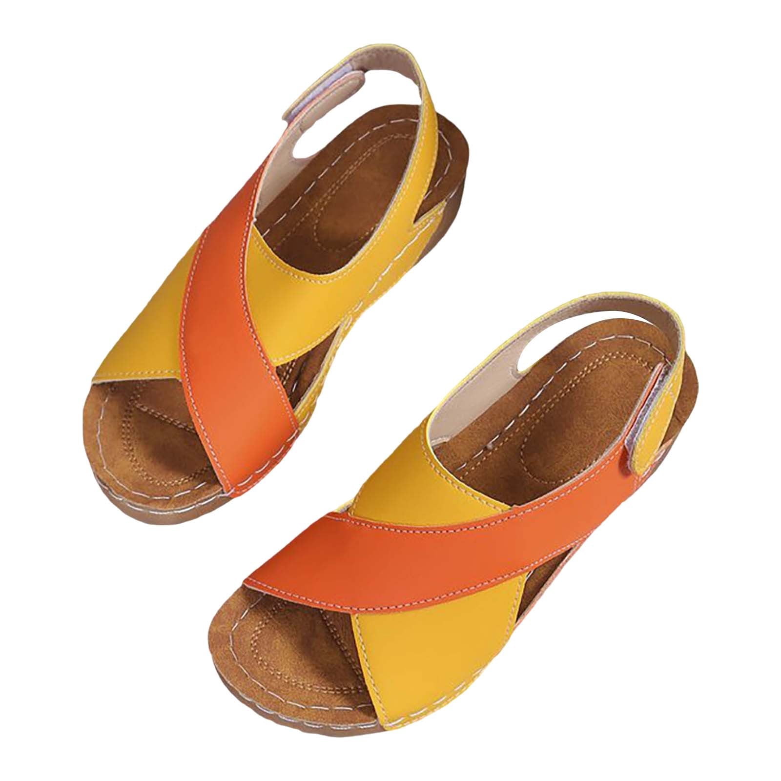 Fashion Thirsty Women's Low Wedge Heel Sandals - Lace-Up Cut-Out Ankle Strap Shoes, Approx 2.4" Heel - View #5