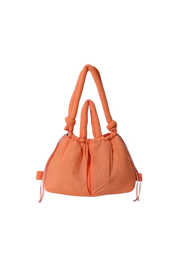 Puffer Backpack for Women Puffy Tote Bag Lightweight Large Purse Drawstring Backpack Fluffy Bubble Purse Work Travel