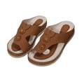 thumbnail image 1 of Ruyang Sandals for Women 2024 Women'S Beach Sandals Hollow Casual Slippers Flat Shoes Retro Sandals Thick Soled Slippers, 1 of 8