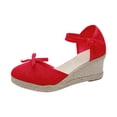 thumbnail image 1 of Ruyang Sandals for Women Memory Foam Women's Summer Baotou Slope Heel Buckle Comfortable And Breathable Wedges Sandals, 1 of 4