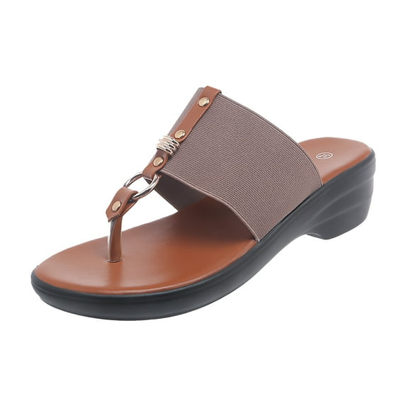 Ruyang Sandals for Women Wedge Shoes Comfortable Orthopedic Sandals Womens Dressy Summer Flip Flops Casual Walking Wedges