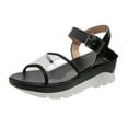 thumbnail image 1 of Ruyang Sandals for Women, Women's Summer Wedge Sandals Casual Thick Sole Open Toe Sandals Bass Sandals for Women, 1 of 4