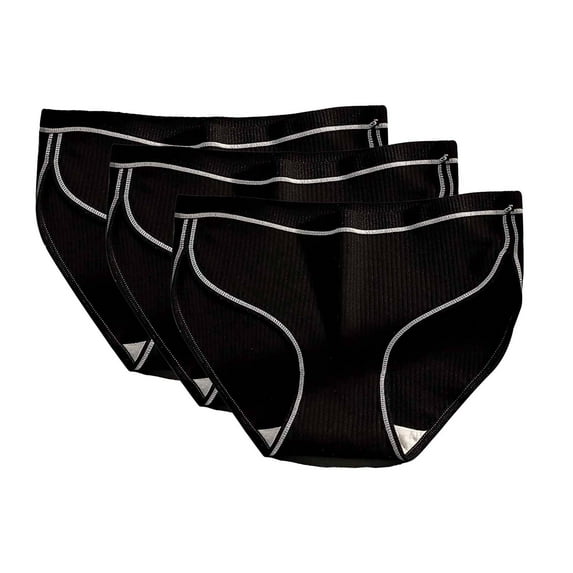 Ruyang Seamless Underwear for Women Lady Underpants Women Mid Waist Elastic Soft Cotton Solid Color Breathable Briefs Women Bikinis Underwear