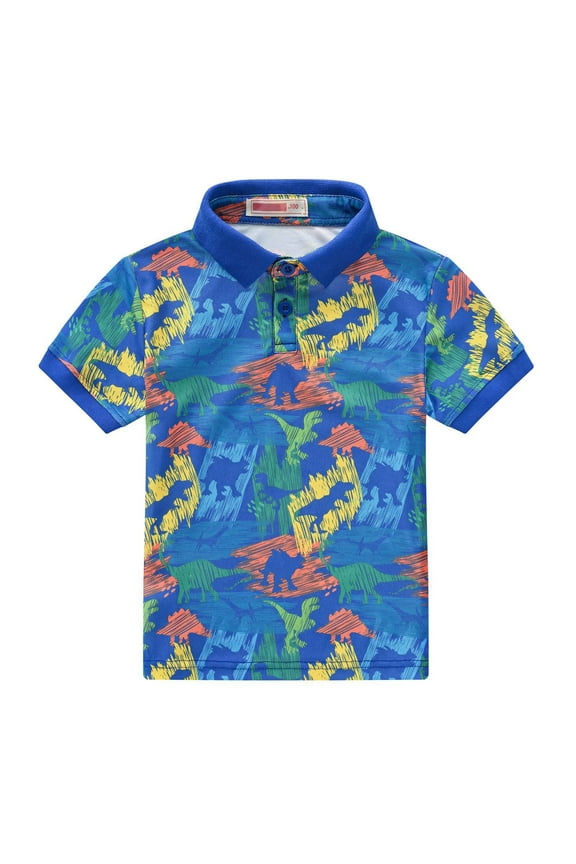 Short Sleeve Hawaiian Shirts for Boys Floral Print Button Down Casual Dress Shirt, Family Matching Hawaii Clothes