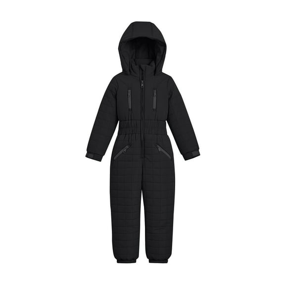 Ruyang Snow Suit for Teen Girls One Piece Ski Outfit Boys Winter Warm Hooded Snowsuit Zip Up Mock Neck Ski Overall