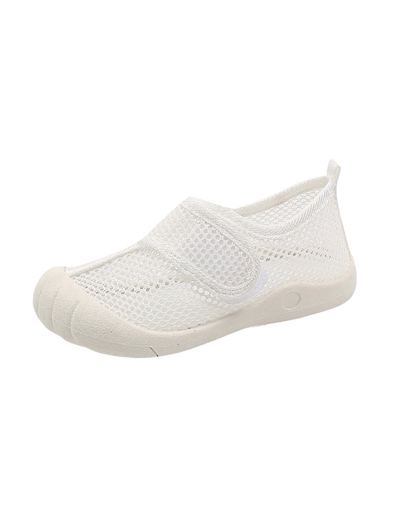 Summer Closed Toe Sandals for Boys Girls Mesh Adjustable Straps Beach Flats Breathable Lightweight Casual Shoes