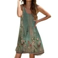 thumbnail image 1 of Ruyang Summer Dresses for Women Women's Summer Eyelet Casual T Shirt Dresses Beach Cover Up Tank Long Tan Dresses for Women, 1 of 5