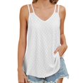 thumbnail image 1 of Ruyang Summer Tank Tops for Women 2024 Women's Vest Solid Color V Neck Sleeveless Casual Camisole Summer Fashion Tops, 1 of 6