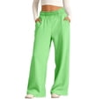 thumbnail image 1 of Ruyang Teen Girl Sweatpants Baggy Oversized Cute Sweatpants Wide Leg Pants Sweat Pants High Waist Athletic Joggers Casual Pockets, 1 of 5