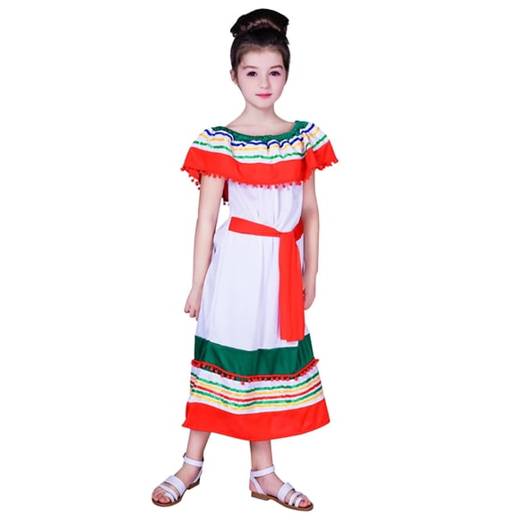 Ruyang Teen Girls Oktoberfest Dresses off Shoulder Formal Party Maxi Dresses Traditional German Bavarian Dirndl Performance Outfit