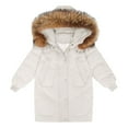 thumbnail image 1 of Ruyang Teens Girls Padded Puffer Coat Winter Quilted Down Parka Coats Warm Windproof Lightweight Zip Fuzzy Hooded Jackets, 1 of 9