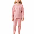 thumbnail image 1 of Ruyang Toddler 2 Piece Outfit Oversized Long Sleeve Crew Neck Top Jogger Pants Kids Striped Sets Fall Winter Home Loungewear, 1 of 5